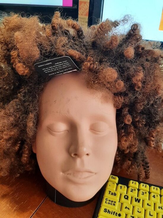 NEW TAG ! Queen\'s Choice Short Hair Spiral Curly Wig Dark Blonde